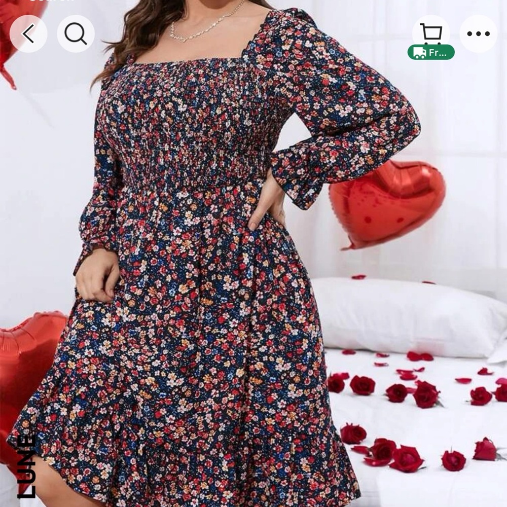 New Midi Flower Dress
